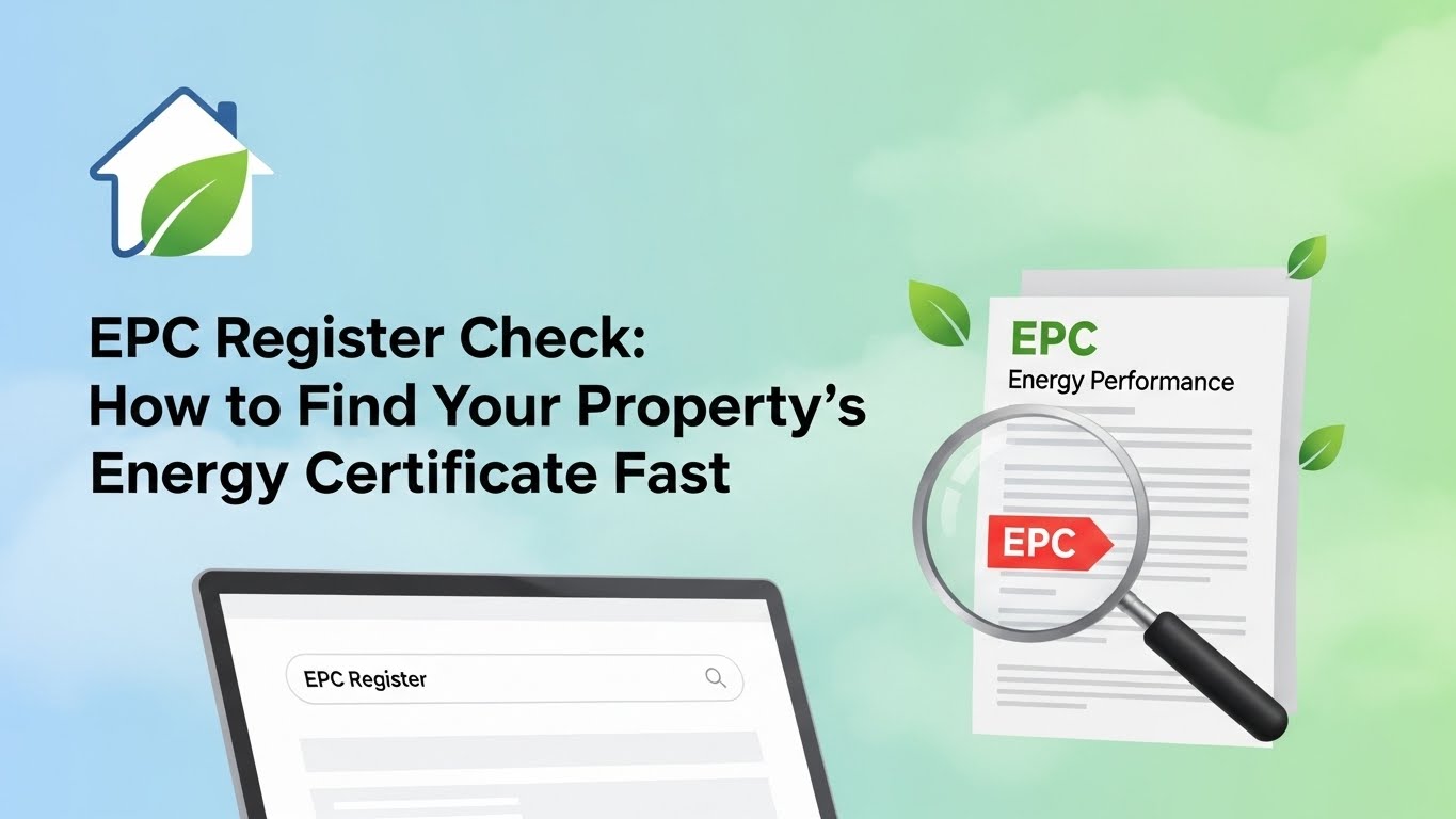 EPC Register Check: How to Find Your Property’s Energy Certificate Fast