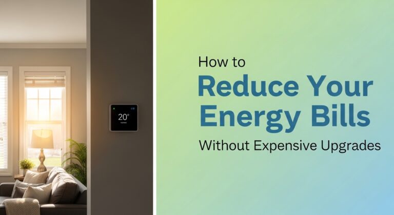 How to Reduce Your Energy Bills Without Expensive Upgrades